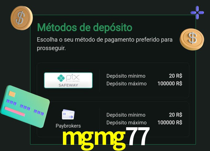 O cassino mgmg77 oferece uma grande variedade de métodos de pagamento